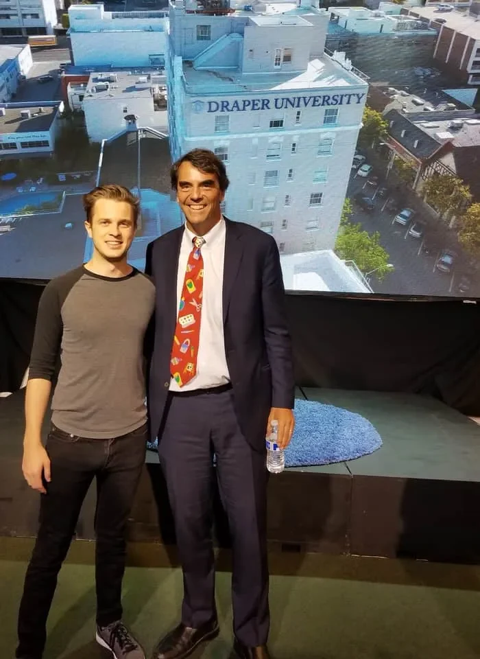 Alex King with Tim Draper